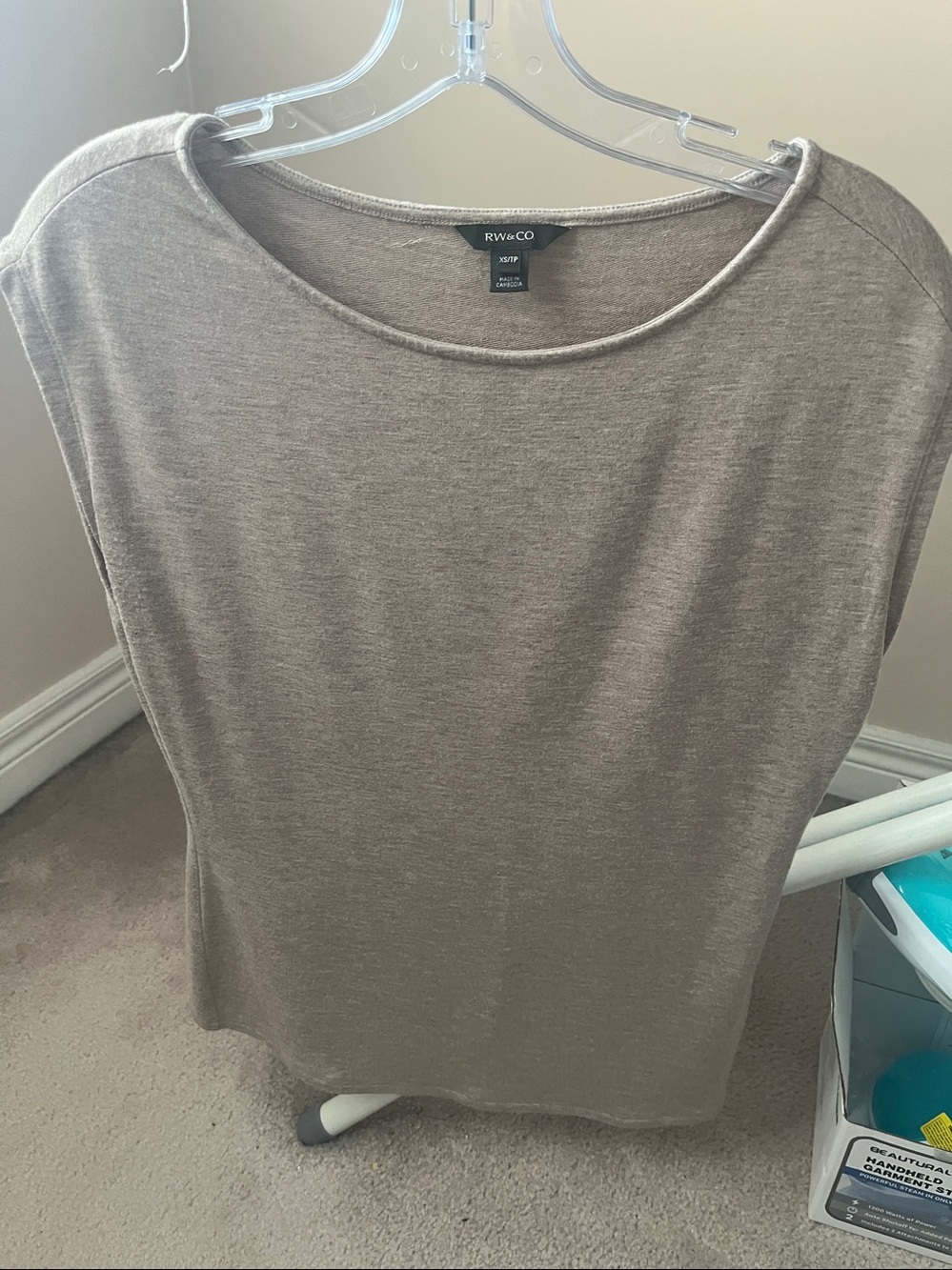 RW&CO. Taupe Sleeveless Top